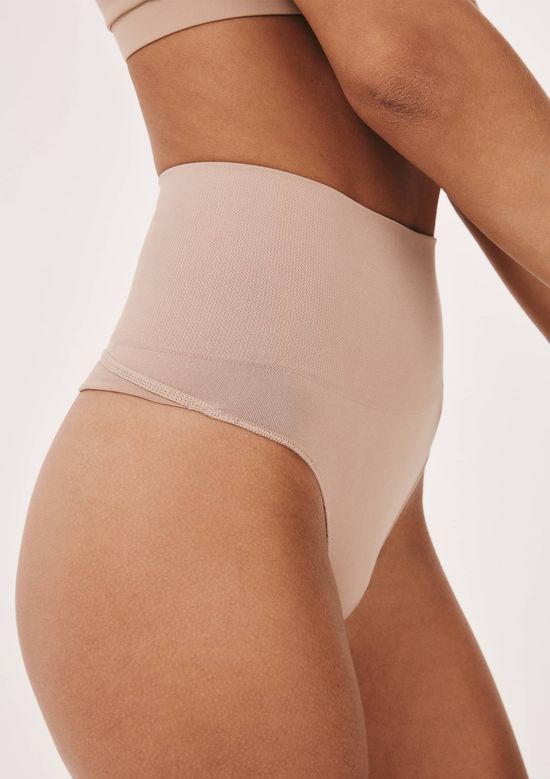 Foto do produto: Calcinha Cintura Alta Em Microfibra - Bege