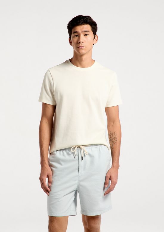 Foto do produto: Bermuda Masculina Reta Fio Tinto - Azul