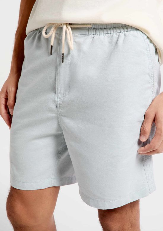 Foto do produto: Bermuda Masculina Reta Fio Tinto - Azul