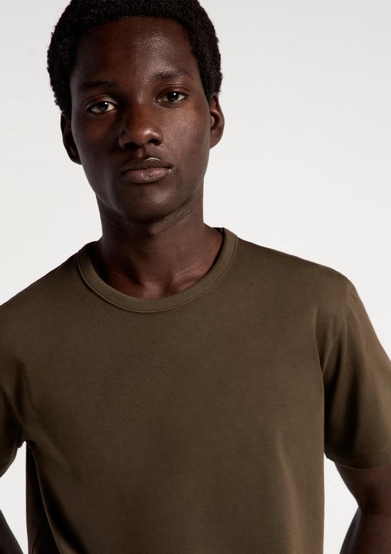 Foto do produto: Camiseta Básica Masculina Manga Curta Slim - Verde