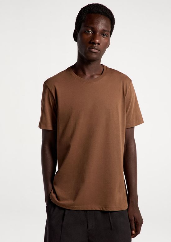 Foto do produto: Camiseta Básica Unissex Manga Curta Regular World - Marrom