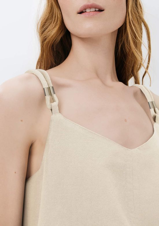 Foto do produto: Regata Feminina Decote V - Creme