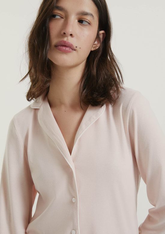 Foto do produto: Pijama Longo Feminino Com Botões - Rosa