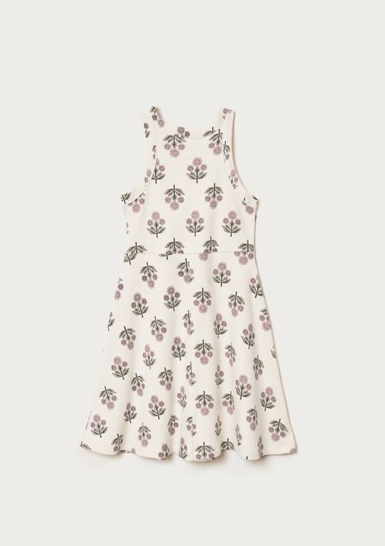 Foto do produto: Vestido Infantil Curto Em Ribana Canelada - Off white