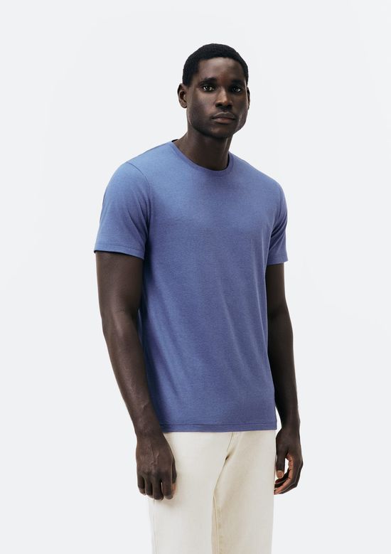 Foto do produto: Camiseta Básica Masculina Manga Curta Em Malha H+ - Azul