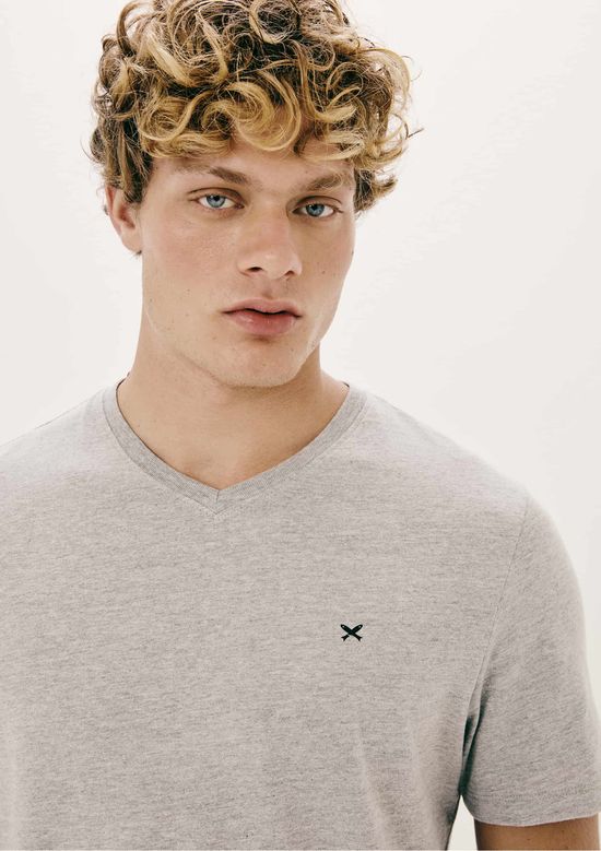 Foto do produto: Pijama Masculino Curto Com Bordado - Cinza