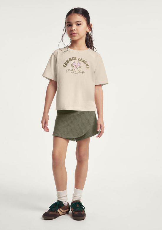 Foto do produto: Conjunto Infantil Menina Com Shorts Saia - Verde
