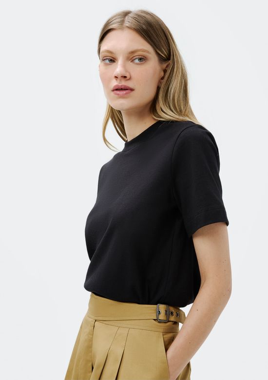 Foto do produto: Camiseta Feminina Manga Curta Super Cotton - Preto