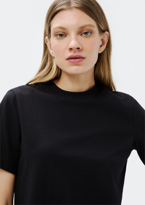 Foto do produto: Camiseta Feminina Manga Curta Super Cotton - Preto