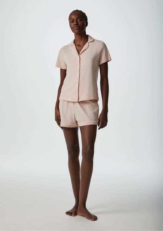 Foto do produto: Pijama Curto Feminino Com Botões - Rosa