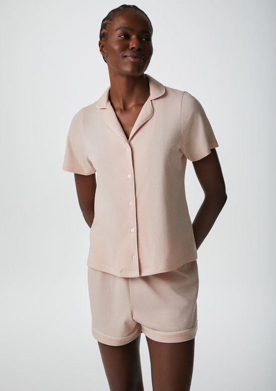 Foto do produto: Pijama Curto Feminino Com Botões - Rosa