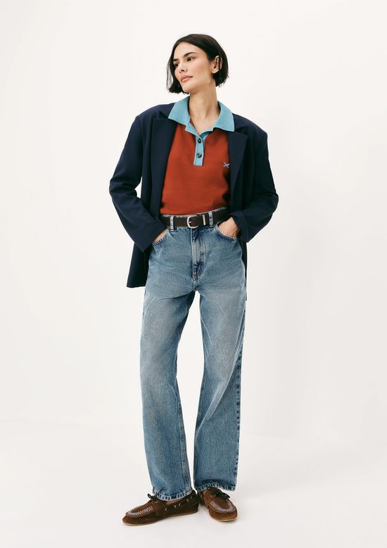 Foto do produto: Calça Feminina Jeans Cintura Alta - Azul