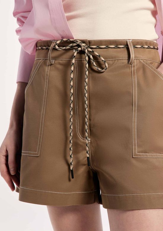 Foto do produto: Shorts Feminino Empapelado - Marrom