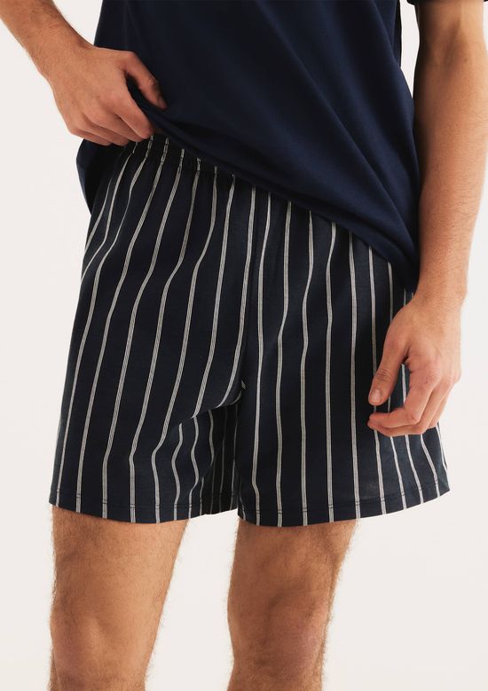 Foto do produto: Pijama Curto Masculino Com Samba Canção - Azul