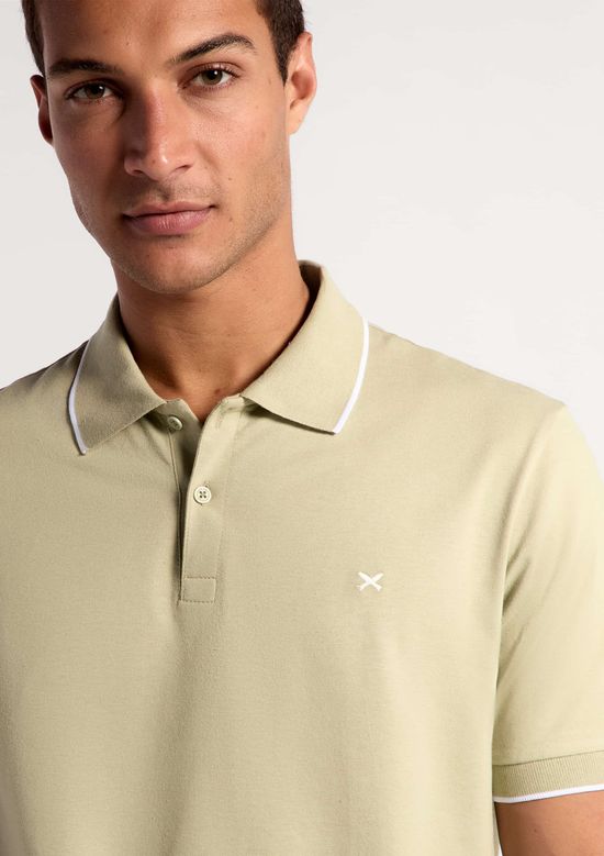 Foto do produto: Camisa Polo Básica Masculina Super Cotton Com Bordado - Verde