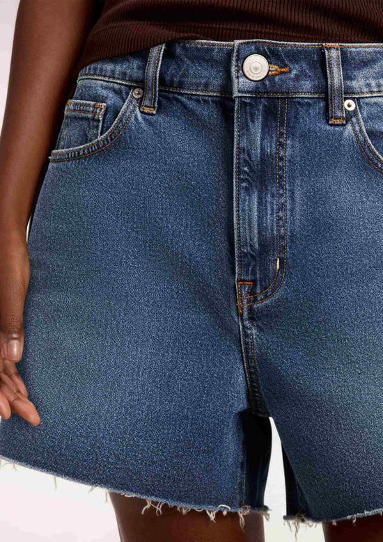 Foto do produto: Shorts Jeans Feminino Cintura Média - Azul