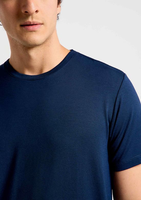 Foto do produto: Camiseta Masculina Slim Em Malha Tech - Azul