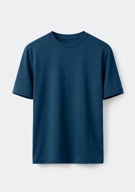 Foto do produto: Camiseta Básica Masculina Manga Curta Slim - Azul