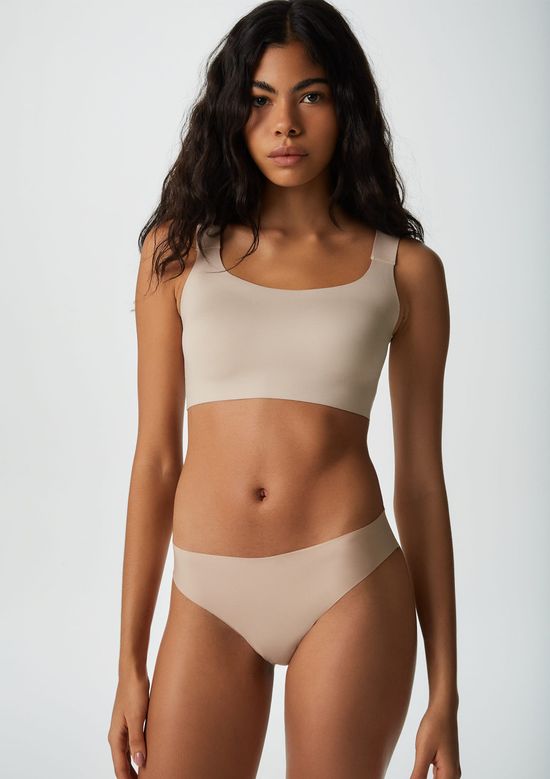 Foto do produto: Sutiã Alças Duplas Alta Cobertura - Bege