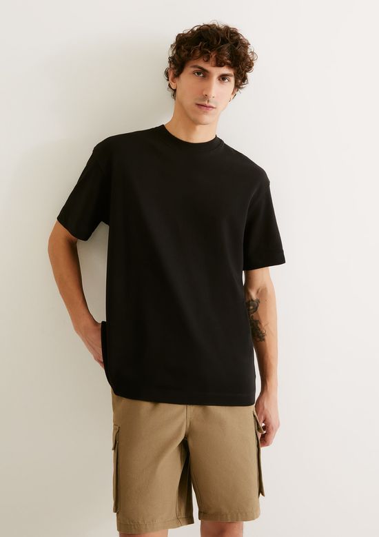 Foto do produto: Camiseta Masculina Manga Curta Em Malha Tech - Preto