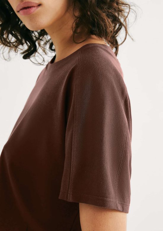 Foto do produto: Blusa Feminina Regular Em Viscose - Marrom