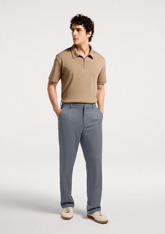 Foto do produto: Calça Masculina Reta Em Malha Tech - Cinza