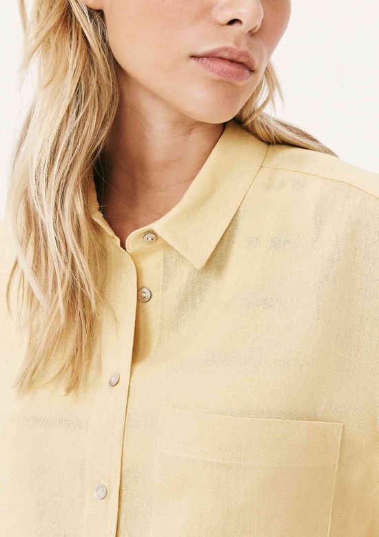 Foto do produto: Camisa Feminina Manga Longa Oversized - Amarelo