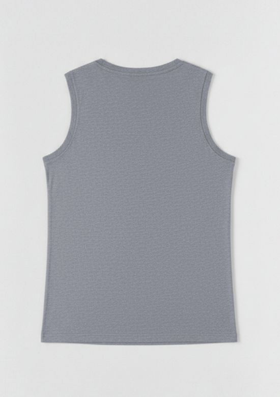 Foto do produto: Regata Feminina Alças Médias Mescla - Cinza