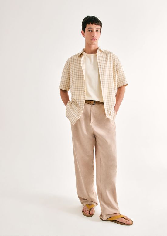 Foto do produto: Camiseta Básica Masculina Areia Em Algodão Peruano - Amarelo