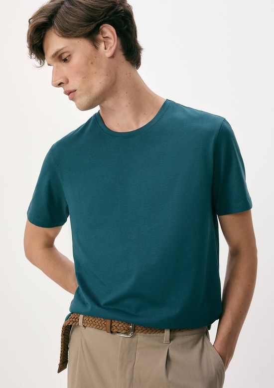 Foto do produto: Camiseta Básica Masculina Manga Curta Pima - Verde