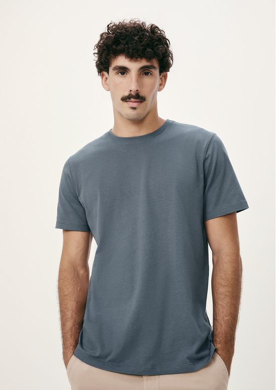 Foto do produto: Camiseta Básica Masculina Manga Curta Pima - Azul