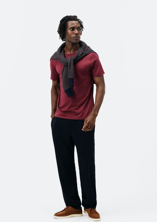 Foto do produto: Camiseta Básica Masculina Manga Curta Pima - Vinho