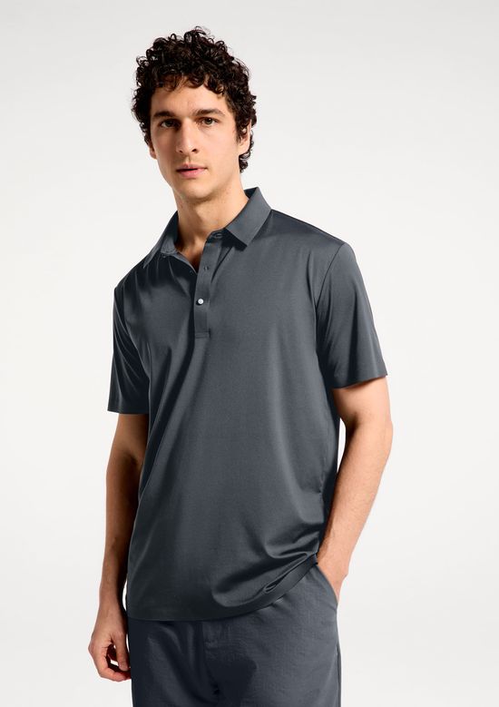 Foto do produto: Camisa Polo Masculina Em Malha Tech - Cinza