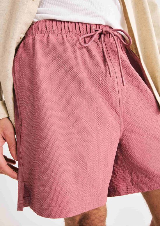 Foto do produto: Shorts De Banho Masculino Texturizado - Rosa