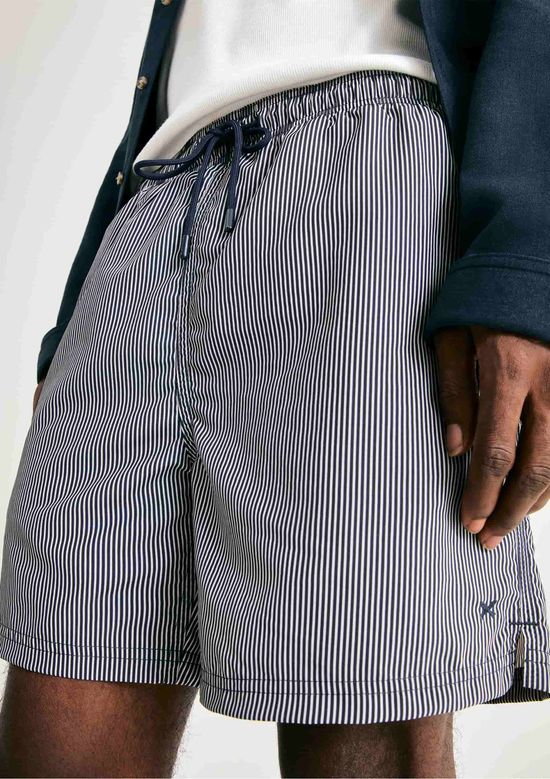 Foto do produto: Shorts De Banho Masculino Listrado - Azul