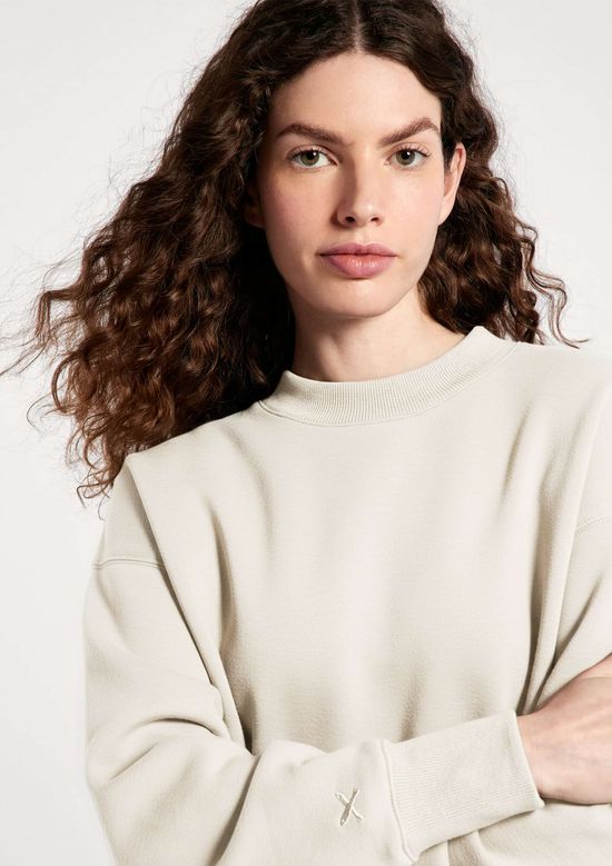 Foto do produto: Blusão Feminino Em Moletom - Off white