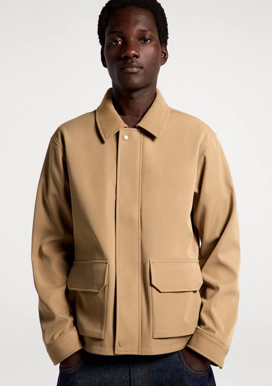 Foto do produto: Jaqueta Masculina Gola Em Veludo - Caqui