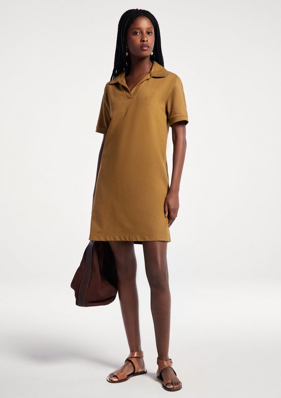 Foto do produto: Vestido Polo Em Malha Piquet - Bege