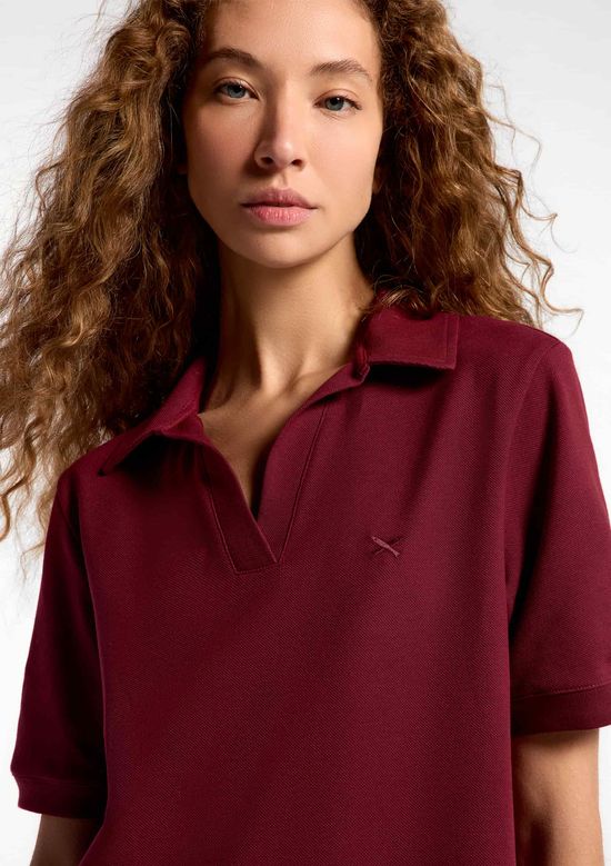 Foto do produto: Vestido Polo Em Malha Piquet - Vinho