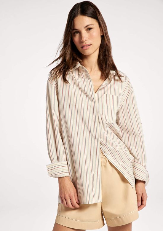 Foto do produto: Camisa Feminina Manga Longa Fio Tinto - Off white