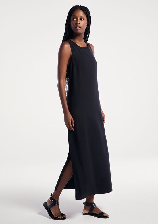 Foto do produto: Vestido Midi Peach Touch Evasê - Preto