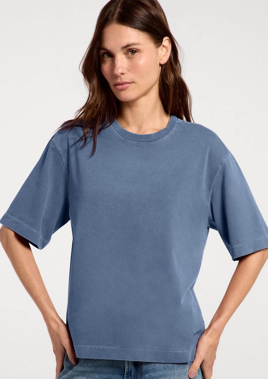 Foto do produto: Camiseta Feminina Oversized Estonada - Azul