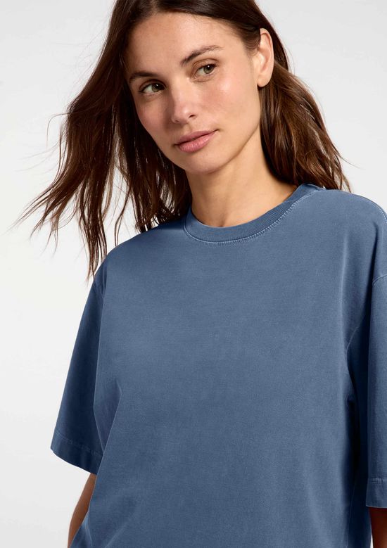 Foto do produto: Camiseta Feminina Oversized Estonada - Azul
