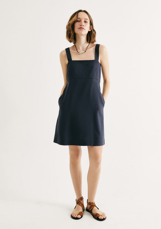 Foto do produto: Vestido Curto Decote Quadrado - Azul