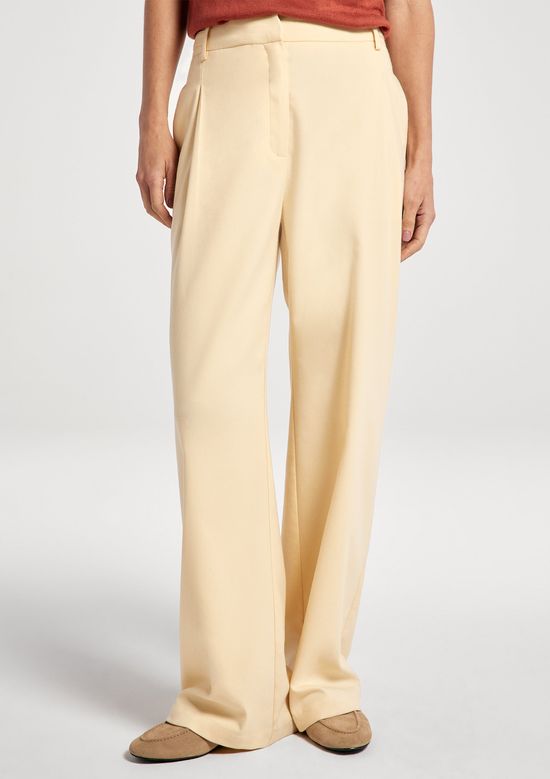 Foto do produto: Calça Feminina Reta Em Alfaiataria - Amarelo