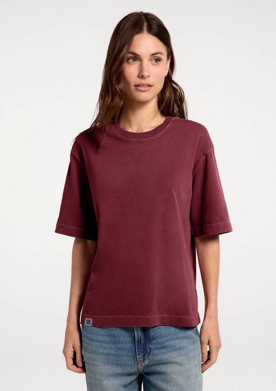 Foto do produto: Camiseta Feminina Oversized Estonada - Vinho