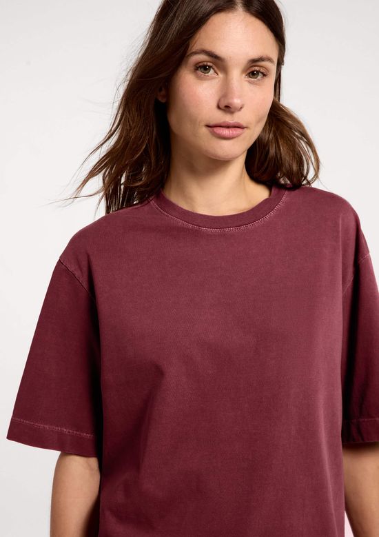 Foto do produto: Camiseta Feminina Oversized Estonada - Vinho