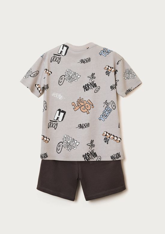 Foto do produto: Conjunto Curto Infantil Menino Regular - Cinza