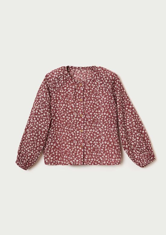 Foto do produto: Blusa Infantil Menina Manga Longa Estampada - Vermelho