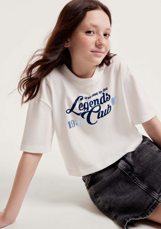 Foto do produto: Blusa Infantil Menina Super Cotton Estampada - Off white